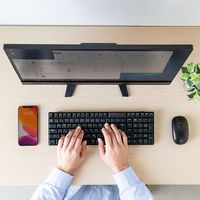 サンワサプライ ワイヤレスキーボード SKB-WL34BK 1個