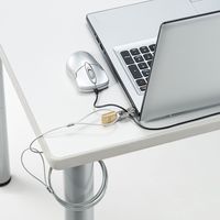 サンワサプライ nanoSaverスロット対応セキュリティワイヤー・南京錠 SL-83 1個（直送品）