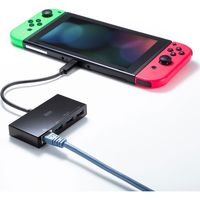 サンワサプライ USB Type-Cハブ付き ギガビットLANアダプタ USB-3TCH19ABK 1個