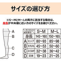 スリムウォーク オールシーズンシアータイツ シアーブラック M-Lサイズ　1枚入×5セット ピップ（直送品）