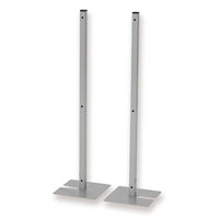【アウトレット】アスカ 飛沫対策シート用スチール支柱 デスクスタンドタイプ 高さ600mm CVG14 1セット（2本組）　【終売品】
