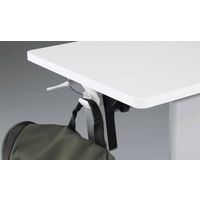 【組立設置込】コクヨ 教育用 リーフラインＳ フラップテーブル スクエア天板 棚無 パネル付 幅650×奥行450×高さ720mm ホワイト 1台（直送品）