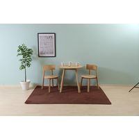 不二貿易 洗えるラグ ブラウン 1400×2000mm ブラウン 37510（直送品）