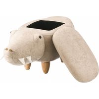 不二貿易 アニマルスツール 収納付 ワニ 幅1000×奥行350×高さ370mm 16146（直送品）