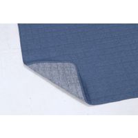 不二貿易 キルトラグ ネイビー 1850×1850mm ネイビーブルー 37533（直送品）