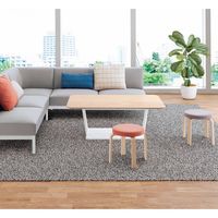 【設置込】コクヨ pikkle ピックル ミドルスツール 座ヌード ホワイトナチュラル K09-D72X-WG01 1脚（直送品）