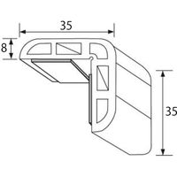 OMSORG(オムソリ) コーナー君DX ベージュ 35×1m 清水 1パック（直送品）