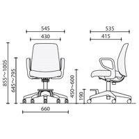 【組立設置込】コクヨ　オプティ　ハイタイプ　肘付き　ブラック　1脚（直送品）
