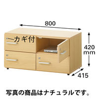 【セール】アスプルンド 木製ユニットキャビネット 1段PCロッカー ホワイト 幅800×奥行415×高さ420mm 1台（取寄品）