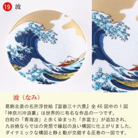 青郊 【九谷焼】縁起豆皿コレクション 吉祥 波 KSO-323-16p 16個（直送品）