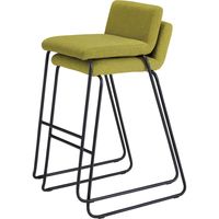 藤沢工業 FRENZ LDPシリーズ ハイスツール イエローグリーン×ブラック LDP-H2-BK 1セット(2脚入)（取寄品）