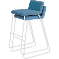 藤沢工業 FRENZ LDPシリーズ ハイスツール ブルー×ホワイト LDP-H2-WH 1セット(2脚入)（取寄品）