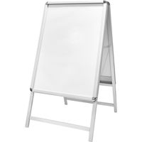 KMA 屋外対応 LEDポスターパネルスタンド A1 シルバー 両面 K-LEDPSO-A1RS 1台（直送品）