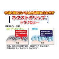 【ニトリル背抜き手袋】 ショーワグローブ マイクログリップ No.381 グレー M 1双