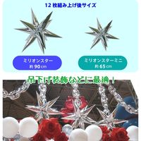 バルーンミリオンスター ホワイト　1セット(5枚入) 0201910031　宝興産（直送品）