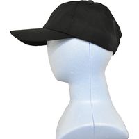 ヤマショウ 撥水キャップ ブラック YYB-012BK(15個入) 1箱(15個入)（直送品）