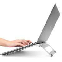 ノートPCスタンド 折りたたみ/10～16インチまで対応/L SWING STAND/シルバー AS-LWBM-SL 1個 アーキサイト
