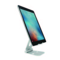 スマホスタンド 折りたたみ/～10インチまで対応/DOUBLE SWING-STAND/シルバー AS-WSBM-SL 1個 アーキサイト