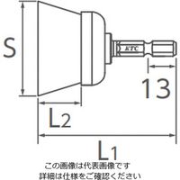 京都機械工具 ACPー50C ローターポリッシャ 1個（直送品）