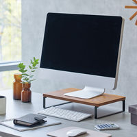 リヒトラブ　MDF机上台　コンパクト（幅390×奥行250mm）ブラウン　A8003-9　1台