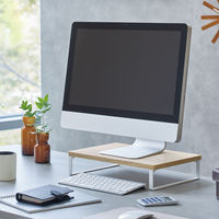 リヒトラブ　MDF机上台　コンパクト（幅390×奥行250mm）ナチュラル　A8003-35　1台