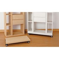 小島工芸 パーティションシェルフ PS-70L用 キャスター台 幅700×奥行380×高さ100mm ウォールモカ 1台（直送品）