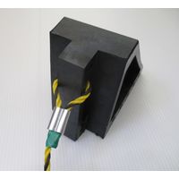 コンパル ロープ付・タイヤストッパー 4t車用 2個組 10110128 1個