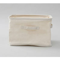 山善 ナチュラルボックス L 布製 綿 1個YTC-TNBOL(CN)