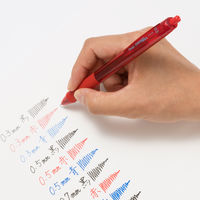 ぺんてる エナージェルエス 0.3mm 赤 BLN123-B 10本