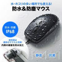 有線マウス　静音　3ボタン　大型サイズ　IR LED　MA-IR131BS　サンワサプライ　1個