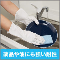 【ニトリル手袋】 エステー ファミリー プレミアムストロング オフホワイト L 1双