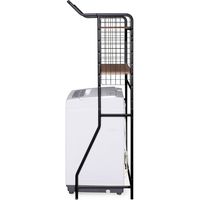 アイリスオーヤマ ハンガーバー付きスタイルランドリーラック ブラック HSLR-695 1台