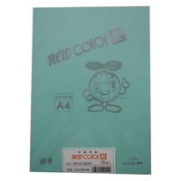 リンテック 色画用紙R A4 50枚 あかるいあさぎ _ 1包（直送品）