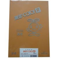 リンテック 色画用紙R A4 50枚 おうどいろ _ 1包（直送品）