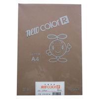 リンテック 色画用紙R A4 50枚 こげちゃ _ 1包（直送品）