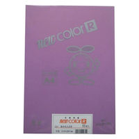 リンテック 色画用紙R A4 50枚 あかむらさき _ 1包（直送品）