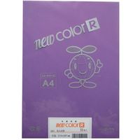 リンテック 色画用紙R A4 50枚 むらさき _ 1包（直送品）