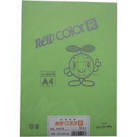 リンテック 色画用紙R A4 50枚 わかくさ _ 1包（直送品）