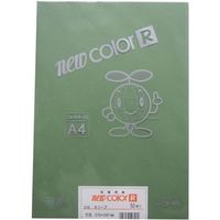 リンテック 色画用紙R A4 50枚 オリーブ _ 1包（直送品）