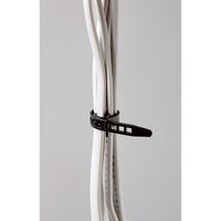 朝日電器 コードバンド CB-N03P(BK) 10本　1袋（直送品）