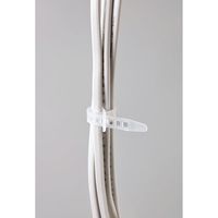 朝日電器 コードバンド CB-N03P(WH) 10本　1袋（直送品）