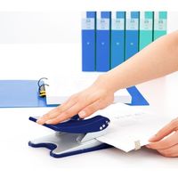 プラス パンチ フォース1/2 M PU-830A 青 1個