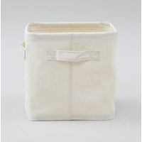 YAMAZEN ナチュラルボックス ハーフオープン  収納 ボックス  YTC-TNBOSD（CN） 1セット（4個:1個×4）