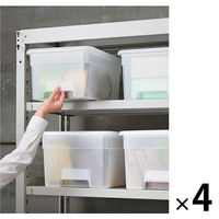 サンカ オンボックス  収納 ボックス M クリア NOB-MCL 1セット（4個:1個×4）
