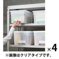 サンカ オンボックス  収納 ボックス S ホワイト OB-SWH 1セット（4個:1個×4）