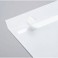 ムトウユニパック 抗菌封筒　長3　ホワイト　テープ付　サイド貼り 〒枠なし 1袋（100枚入）