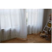 スミノエ デザインライフ レースカーテン グラース V1131 1000×1760mm ナチュラルホワイト 4549781250991 1枚（直送品）