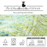 イケヒコ アヒルプレミアム バスマット 500×750mm ブルー 1300210040501 1枚（直送品）