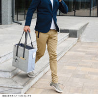 キャビネットバッグ タテ型 14インチPC対応 ユートリム グレー 1セット（3個：1個×3）