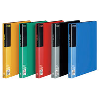 コクヨ クリヤーブック＜ベーシック＞ 固定式　A4タテ　40枚ポケット　赤　レッド　ラ-B40R　1セット（5冊）